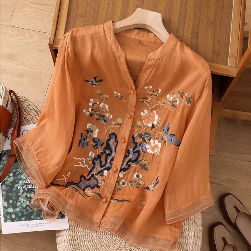 T-shirt for Women Summer Cotton T-shirt Soft Loose Printed Casual Comfortable Pullover T-shirt Top