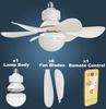 Dimmable 6 Blades Remote Control Retractable Fan with Light Modern Ceiling Fan Lights Celling Fan with Led Light