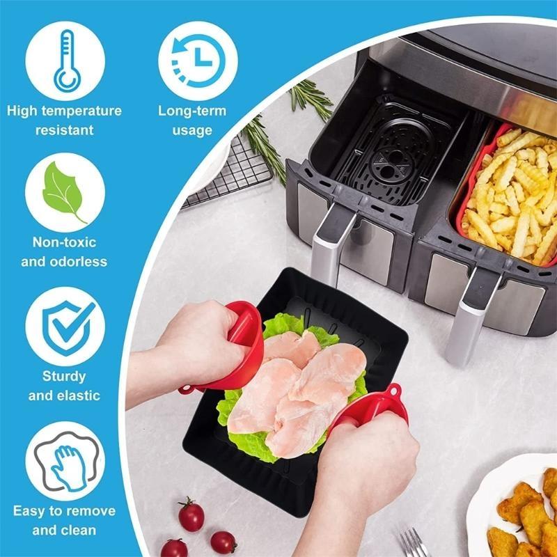 

2026 New Silicone Air Fryers Oven Baking Tray Pizza Fried Chicken Air Fryer Basket CN