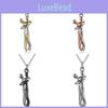 Stylish Couple Embrace Pendant Necklace For Lovers With Cartoon Charm In Black