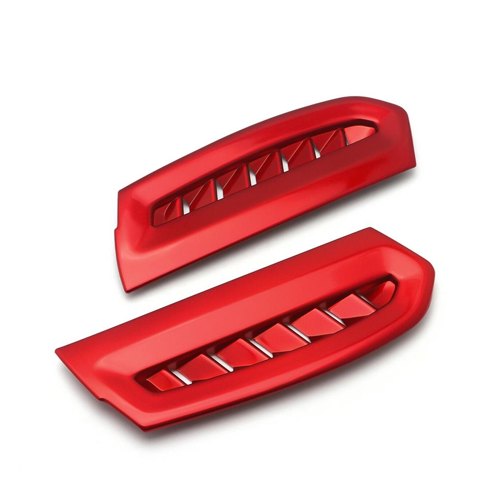 2Pcs Interior ABS Red Side Air Vent Outlet Cover Trim For Toyota Camry 2018-2024