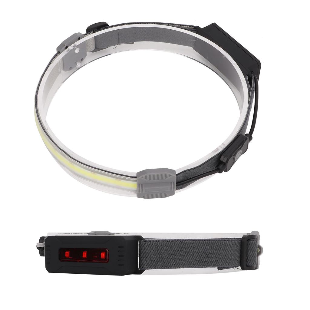 COB LED Stirnlampe IPX4 Wasserdicht 300lm USB Wiederaufladbare LED Stirnlampe für Camping Wandern Radfahren