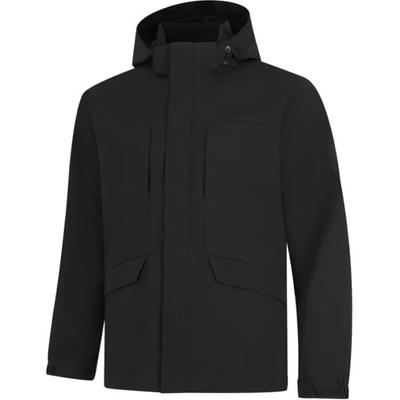 Li Ning Einfarbige Kapuzenjacke mit Reißverschluss Vielseitige Sportjacke Herrenjacke Schwarz AFDUA07-2