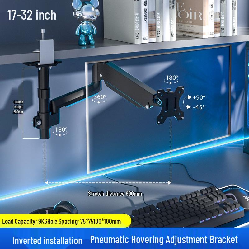 Adjustable Single & Double Screen Monitor Stand with Rotatable Lift Arm