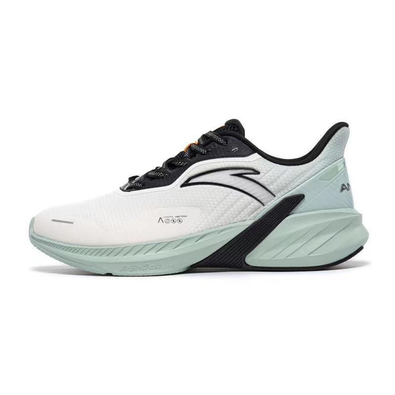 

Anta Удобные амортизирующие нескользящие низкие кроссовки для бега мужские кроссовки цвета слоновой кости-бело-зеленый 112335520S-2 45