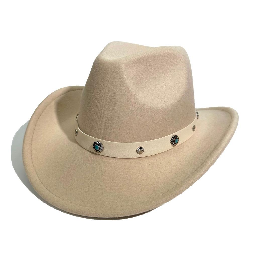 Popular Western Cowboy Hat European And American Style Men'S And Women'S Party Party Top Hat Spring And Autumn Sunshade Sunscreen Jazz Hat