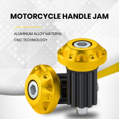 1 Pair Motorcycle Handlebar End CNC Aluminum Alloy Universal Motorbike Scooter Grip Handle End Plug Trim Cover Modification Accessories