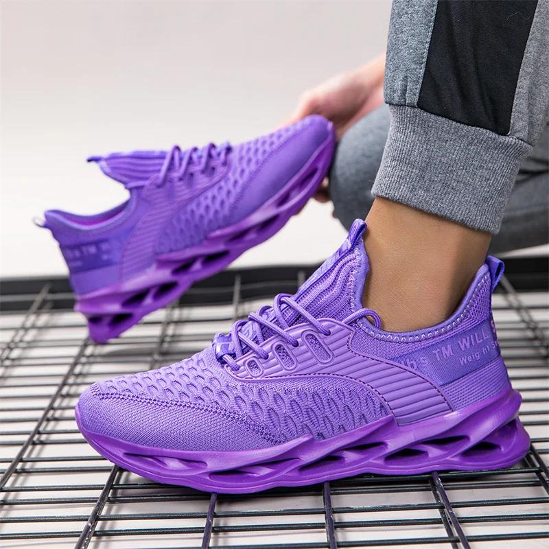 Fashion Red Running Shoes Men Women Blade Sneakers Mesh Breathable Casual Sports Shoes Unisex Lightweight Men's Jogging Shoes
