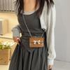 Mini Beautiful Bow Solid Color Sweet Small Square Bag Summer New Product Chain Shoulder Messenger Bag Women