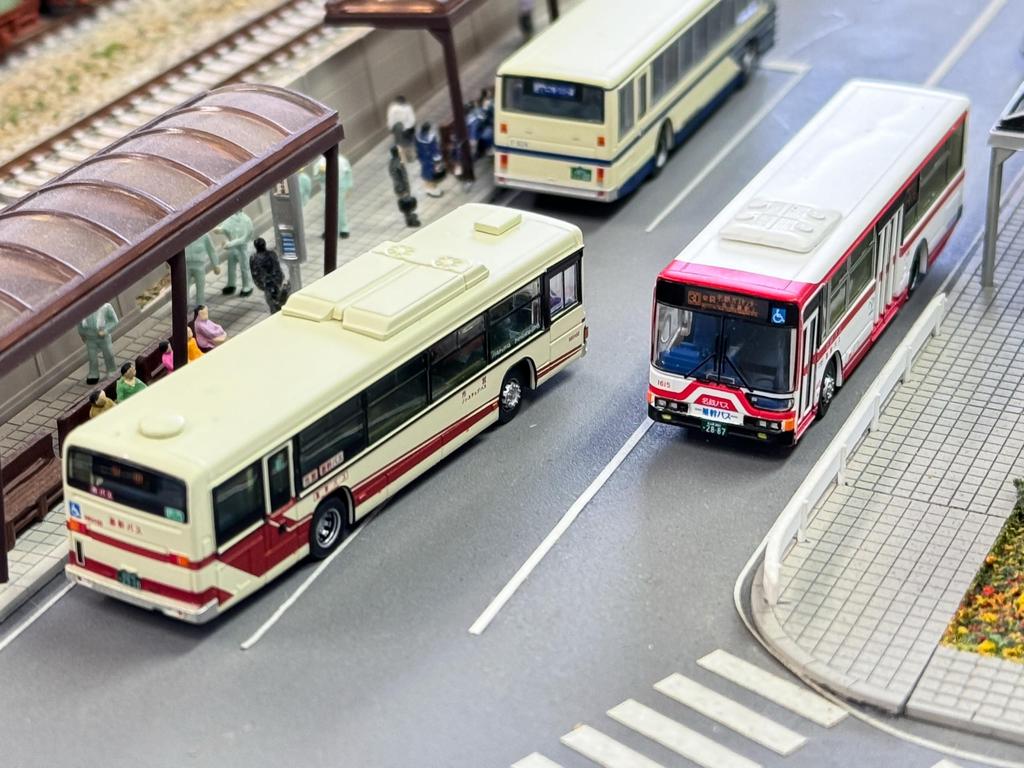 The Bus Collection Bus Collection Joint Operation Series 2: Nagoya City Transportation Bureau Meitetsu Bus, Set of 2, Diorama Supplies