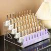 Clear Acrylic Nail Polish Display Stand Multi-Layer Plastic Storage Rack Uv Gel Shelf Quick Install Cosmetic Manicure Storage