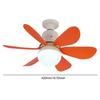 E27 Socket Fan LED Light E27 Base 42cm Modern LED Ceiling Fan Remote Control Chandelier Ceiling Fan 3 Speeds for Bedroom Kitchen