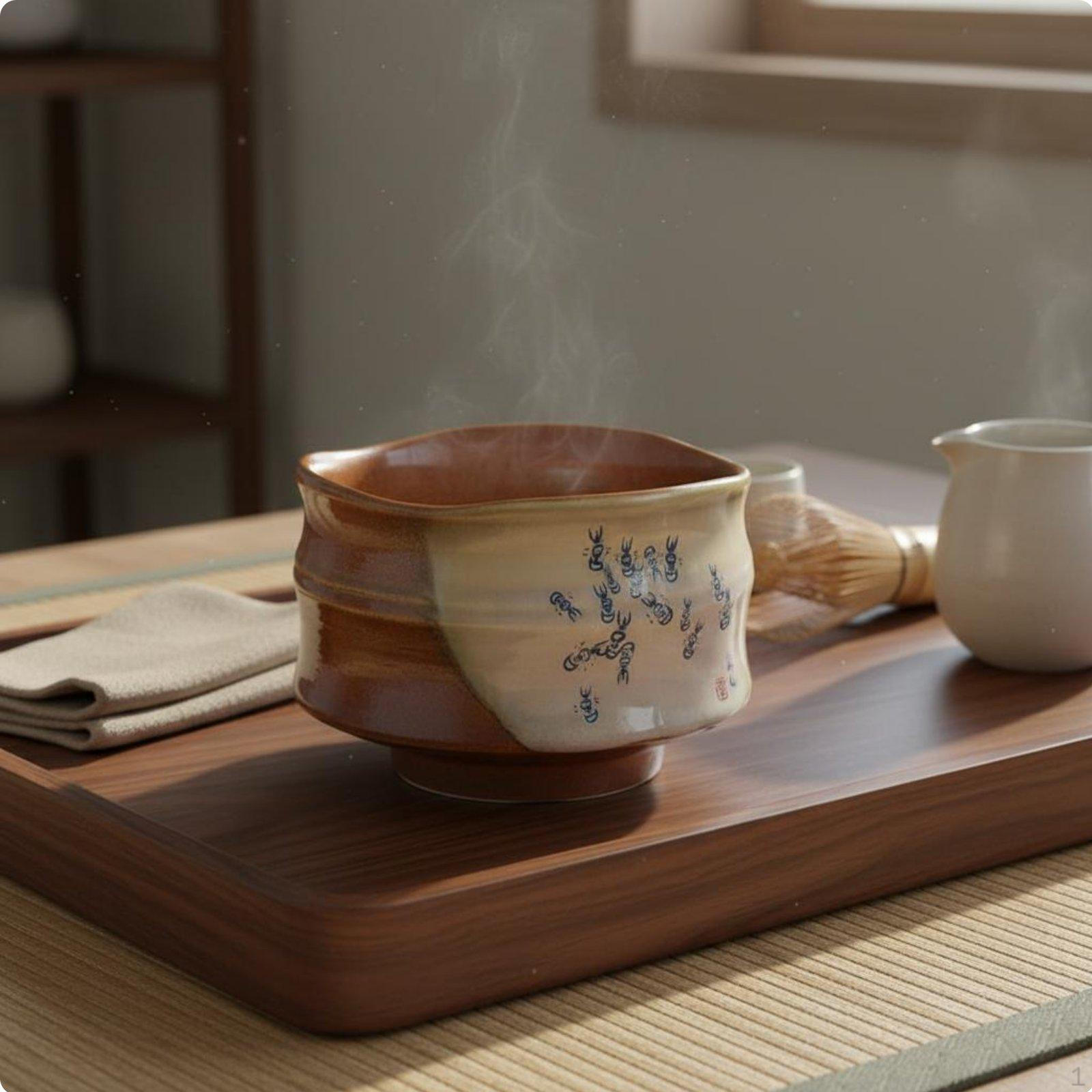 Coarse Pottery Bowl Rustic Aesthetic Japanese Matcha Versatile Use Tea holder for
