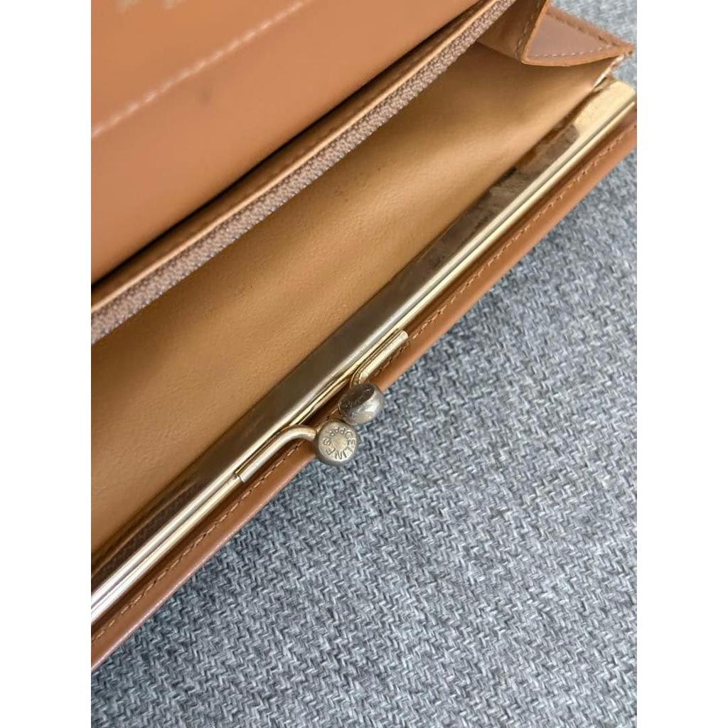 Used Celine Macadam Pattern Long Wallet Bifold Wallet Beige cw520