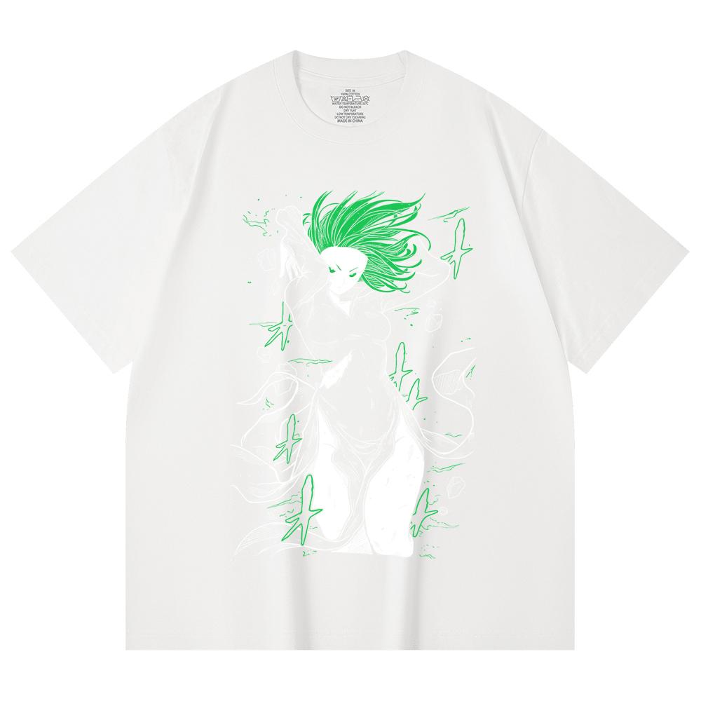 230 Gsm 100% Cotton One Punch Man V5 Tatsumaki Print Unisex Heavy Cotton T Shirt