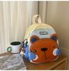Schoolbag new high-value, fresh and sweet, cute cartoon bear backpack, light travel backpack for grades 1-1 students