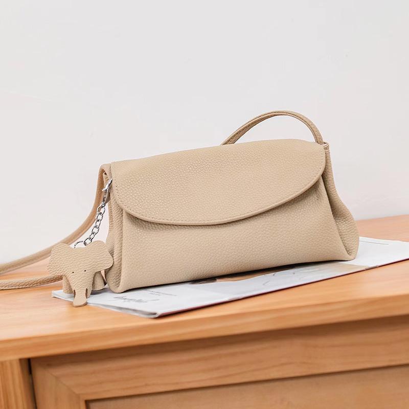 Little Elephant Cartoon Genuine Leather Shoulder Crossbody Bag for Women