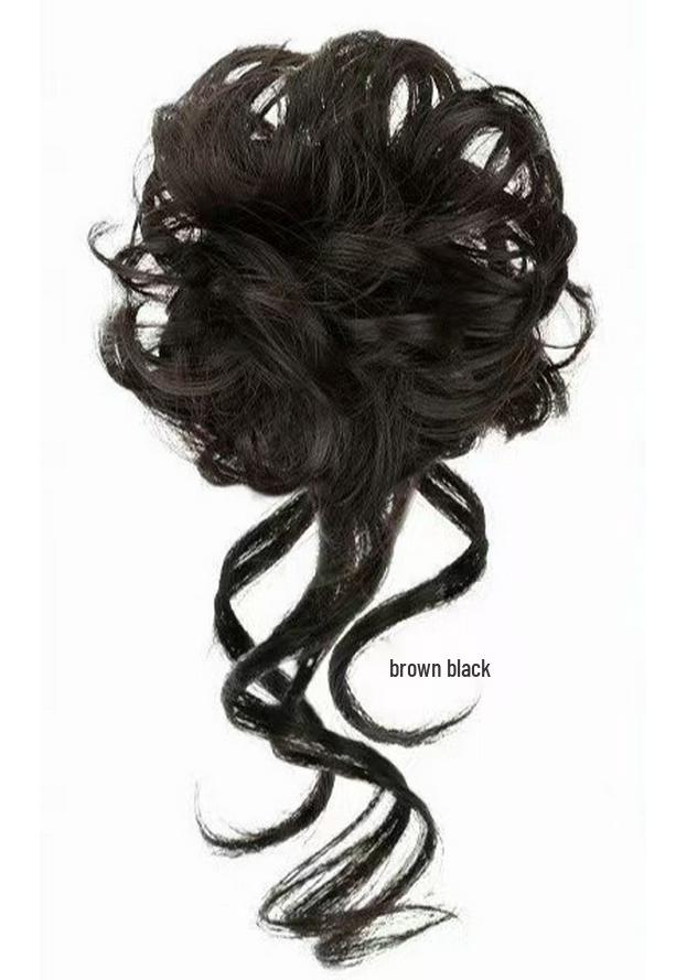 Lightweight Curly Hair Bun Maker for Women - Natural Fluffy Dragon Whisker Hairstyle Tool