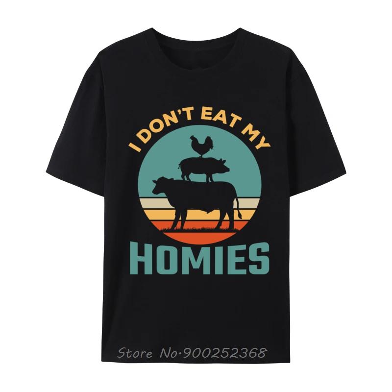Vegetarian Don Eat My Homies Herbivore Plant Powered Vegan Custom Leisure Tshirt Unisex Cotton Tshirt Oversized Fitness T Shirt