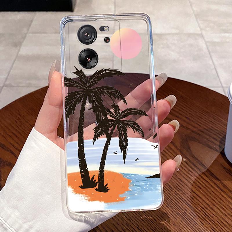 

Casing For Xiaomi 13T, 13T Pro Case Clear Aesthetic Fashion Cute Cat Astronaut Pattern Transparent Soft Silicone TPU Phone Cover Xiaomi 13T Pro 5G