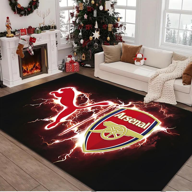 1PC rug Arsenal Football Club Crest Carpet, Chair Rug,Area Rug for Office Bedroom living rooms bedroom, Doormat decor Christmas fan gifts