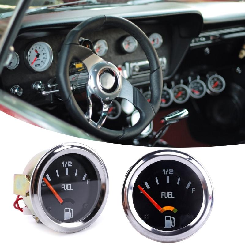 12V Mechanical Fuel Gauge Indicators with Scratch Resistant Face for Daily Driving, Auto Tuning, Vehicle Customization