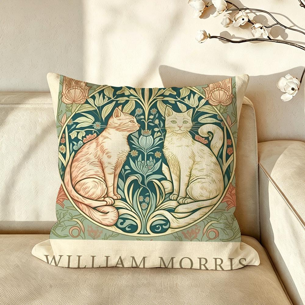 Künstler WWilliam MMorris Kissenbezug Kissenhülle Anti-Milben Kissenbezug Seidiger Kurzer Plüsch Sofakissenbezug heiß