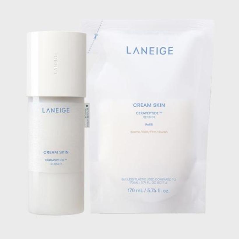LANEIGE Cream Skin Cerapeptide , Zincpeptide (170ml, 50ml, Refill 130ml, Refill 170ml ) (15 Options)