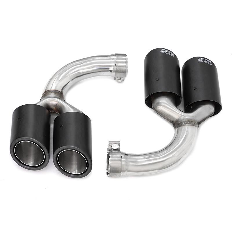 

Porsche Cayenne Нержавіюча сталь Чорний Квадро Спорт Наконечник вихлопної труби