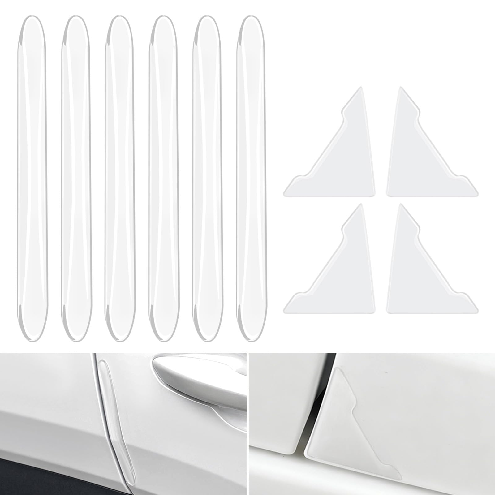 MAZERO Door Punch Guard Car Door Guard Scratch Prevention Soft