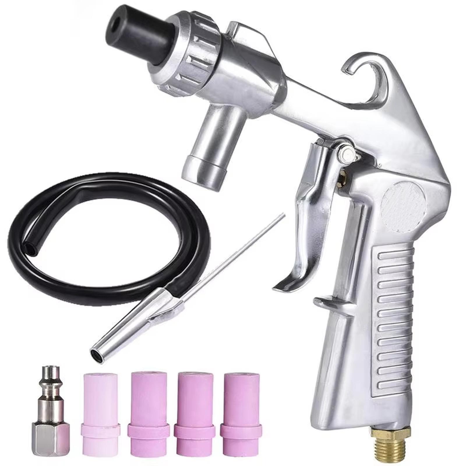 

Handheld Pneumatic Sandblasting Gun High Pressure Sandblaster Mini Air Abrasive Blaster Rust Oil Impurity Removal Tool with Accessories one size