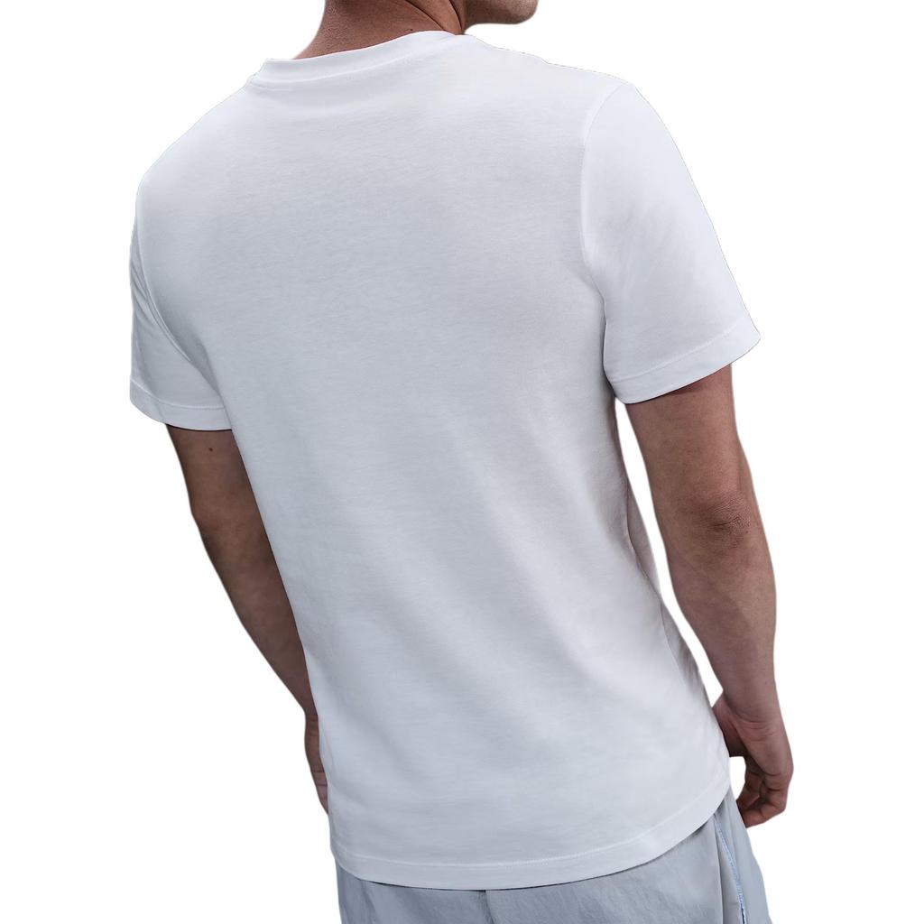 Nike Printed Crew Neck Letter Short Sleeve Football Shirt Men Tops White HQ8334-100