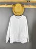 1116 New, Solid Color Embroidery, Cotton Yarn Long-sleeved Shirt, Loose Literary Bottoming Shirt, Versatile Top Shirt.