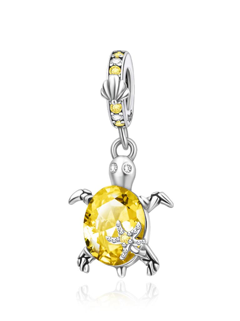 New Copper 12 Colors Sea Turtle Series Pendant Fine Jewelry Charm Fit Genuine Original Diy Bracelet Accessories Women Jewelry