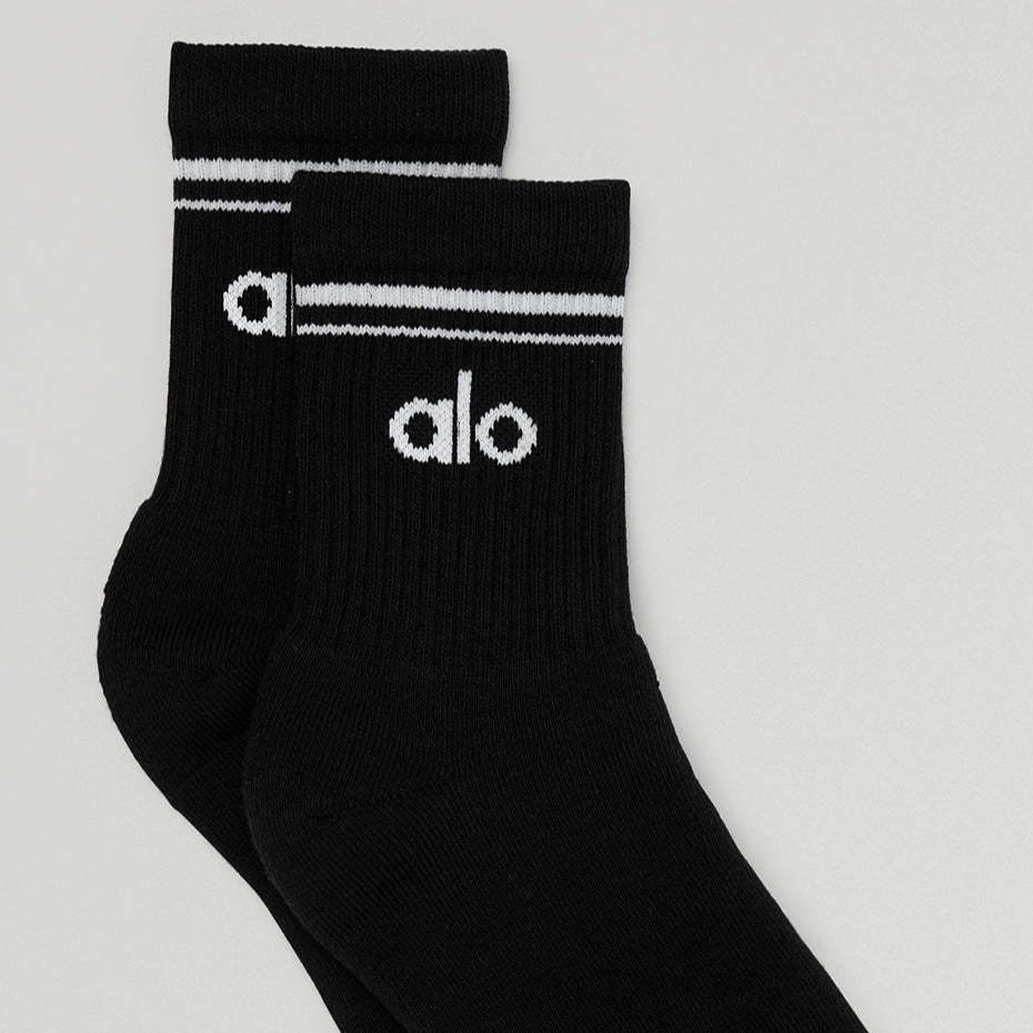Alo Yoga Unisexové bavlnené športové ponožky strednej dĺžky - 80% bavlna, módne, celoročné použitie.