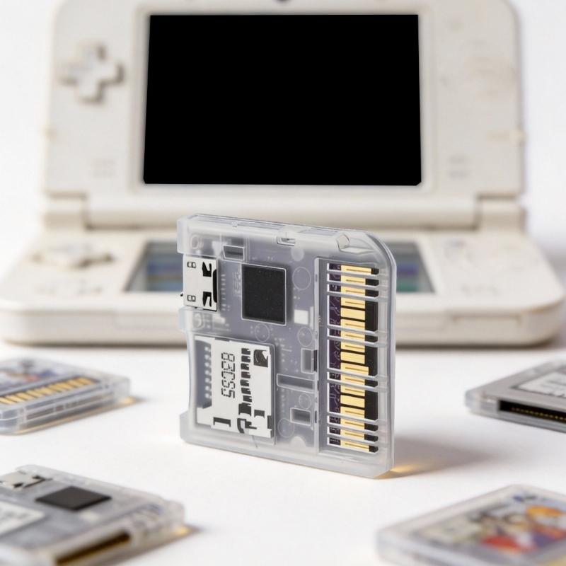 Gaming Accessories for Console Game Card Reader Injection Molded Transparent Case Game Console Cartrige Adapter
