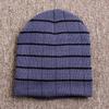 Winter Striped Beanie/Knit Fleece-Lined Beanie Hat