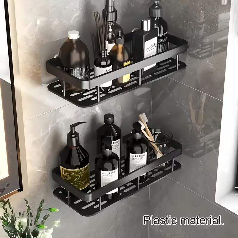Bathroom Storage Rack Stainless Steel Anti Rust Storage Shower Rack Suction Cup Storage Rack Household Storage Appliances