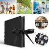 Handmade Scrapbook, DIY Album, Travel Wedding Gift Scrapbook, Memorial Album, Horizontal Board Album, Bow Notebook