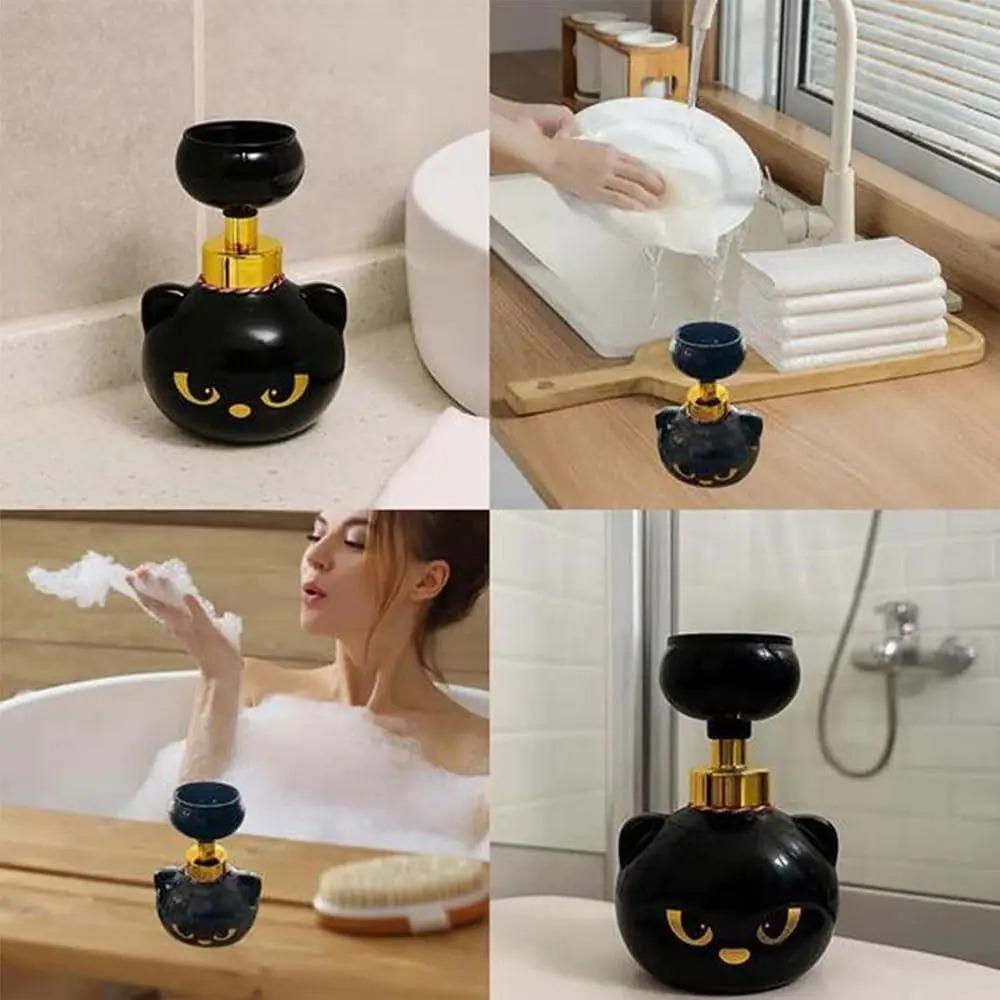 Cute Cat Paw Foam Soap Dispenser Funny Cute Cat Paw Flower Shape Foam Soap Pump Bottles Cat Lover Gift Decor for Bathroom