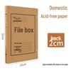 Säurefreie Kraftpapier Archivbox für A4-Dateien