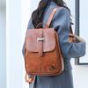 Soft Leather Backpack Women's Backpack Commuter Large Capacity Shoulder Bag