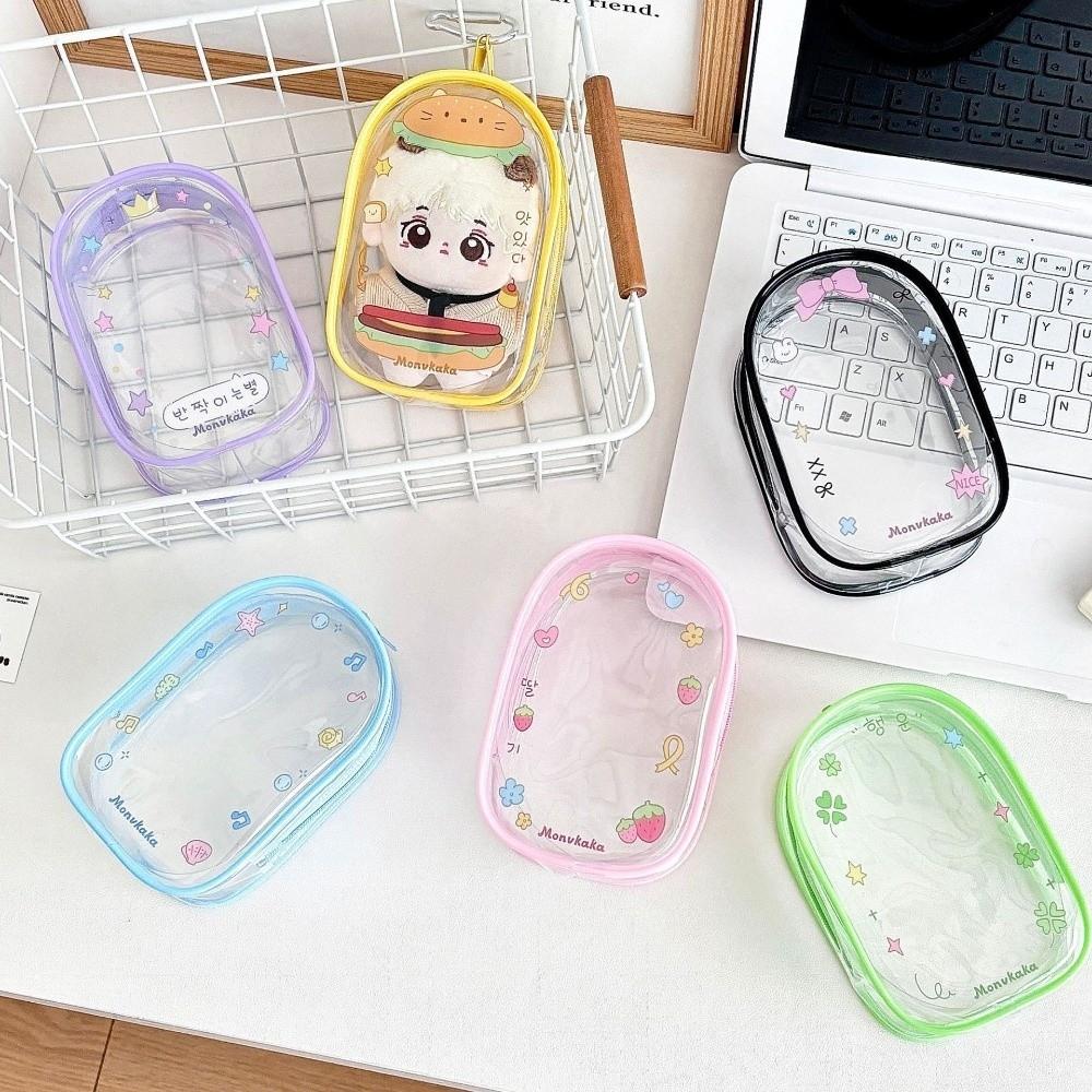 Display 10cm Transparent Doll Bag Cartoon Design Outdoor Doll Display Bag  Doll Accessories