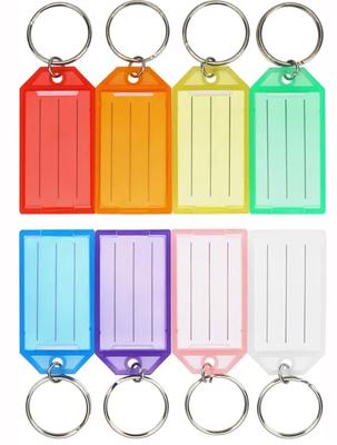 Flip-top Transparent Plastic Key Tag/convenience Key Ring