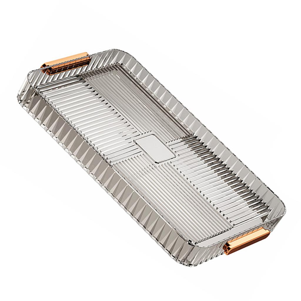 Ablauf-Teeablage Kunststoff Mehrzweck Große Kapazität Transparent Tee Servier-Ablaufschale für Zuhause Wohnzimmer Groß