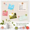 Flower Push P - 50 Pcs Cute Decorative Colorful Floral Thumb Tacks for Cork Board Wall Bulletin Board Travel Map Photo Home Office Supplies