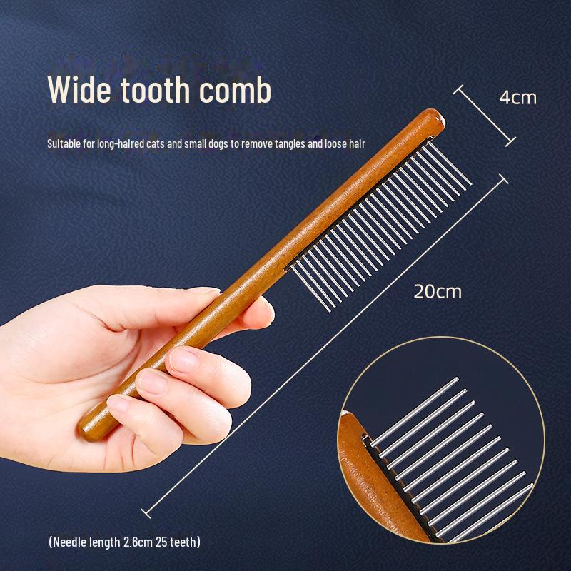 Pet Hair Removal Comb for Cats and Dogs - Long-haired Flea Comb