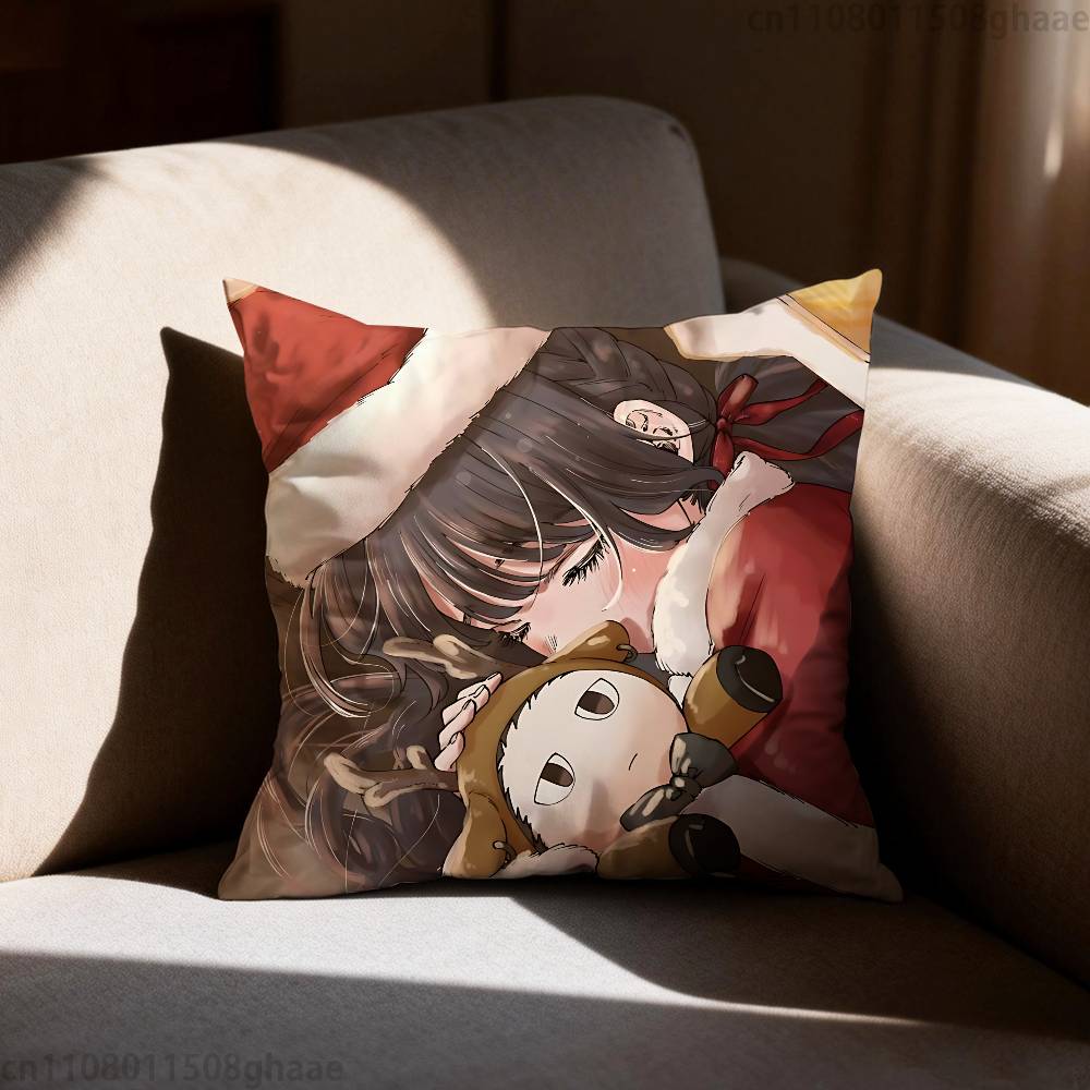 Waguri Anime Kaoruko Pillow Case Antidustmite Pillowcase Invisible zipper silky short plush Sofa cushion cover