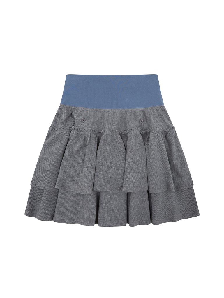 Tuomio Rolling Midi Skirt [Charcoal]