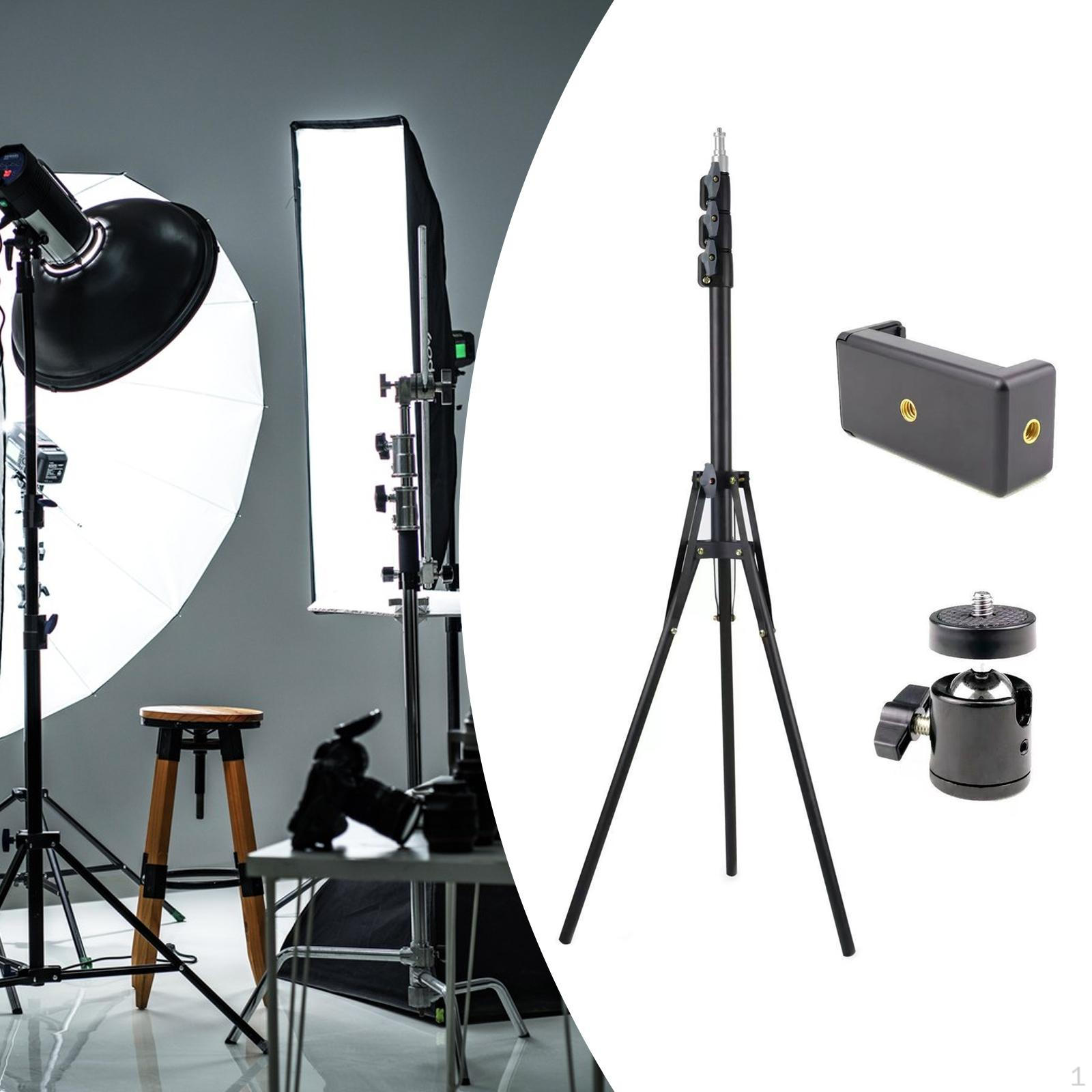 

Напольная подставка-тренога с регулируемой высотой, гибкий, прочный, портативный, складной металлический держатель для телефона 1.6m